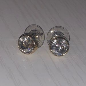 Diamond stud earrings